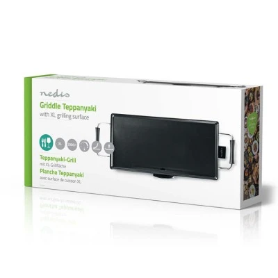 Γκριλιέρα Teppanyaki NEDIS FCTE110EBK50 με μεγάλη επιφάνεια 47.5 x 26.5 cm & ρυθμιζόμενο θερμοστάτη Γκριλιέρα Teppanyaki NEDIS FCTE110EBK50 με μεγάλη επιφάνεια 47.5 x 26.5 cm & ρυθμιζόμενο θερμοστάτη
