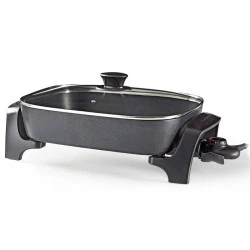 Ηλεκτρικό σκεύος μαγειρικής NEDIS FCSP110EBK40 40cm με ρυθμιζόμενο θερμοστάτη και Cool-Touch λαβές