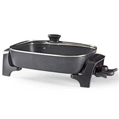 Ηλεκτρικό σκεύος μαγειρικής NEDIS FCSP110EBK40 40cm με ρυθμιζόμενο θερμοστάτη και Cool-Touch λαβές