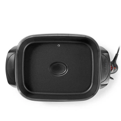 Ηλεκτρικό σκεύος μαγειρικής NEDIS FCSP110EBK40 40cm με ρυθμιζόμενο θερμοστάτη και Cool-Touch λαβές