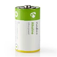 Αλκαλικές μπαταρίες LR20 D 1.5V NEDIS BAAKLR202BL σε blister 2 τεμαχίων