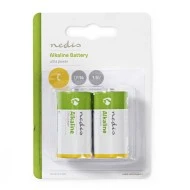 Αλκαλικές μπαταρίες LR14 C NEDIS BAAKLR142BL 1.5V σε blister 2 μπαταριών