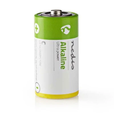 Αλκαλικές μπαταρίες LR14 C NEDIS BAAKLR142BL 1.5V σε blister 2 μπαταριών