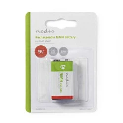 Επαναφορτιζόμενη μπαταρία NEDIS BANM9HF91B 9V NiMH 250mAH σε blister 1 τεμαχίου