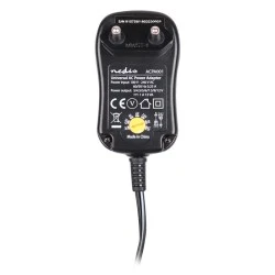 Τροφοδοτικό Universal switching 12W NEDIS με συμπαγή σχεδιασμό έξοδο 3-12V και ενδεικτική λυχνία LED