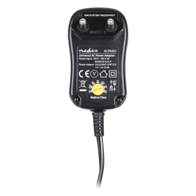Τροφοδοτικό Universal switching 12W NEDIS με συμπαγή σχεδιασμό έξοδο 3-12V και ενδεικτική λυχνία LED Τροφοδοτικό Universal switching 12W NEDIS με συμπαγή σχεδιασμό έξοδο 3-12V και ενδεικτική λυχνία LED