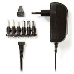 Τροφοδοτικό Universal 18W switching NEDIS με συμπαγή σχεδιασμό έξοδο 3-12V και ενδεικτική λυχνία LED