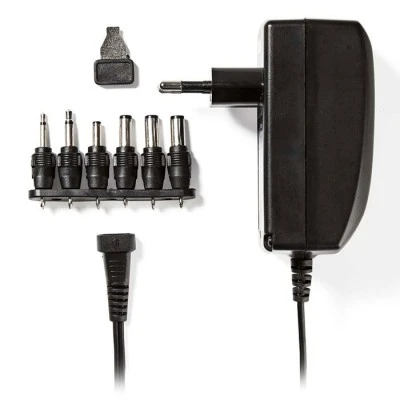 Universal τροφοδοτικό switching 27W με συμπαγή σχεδιασμό έξοδο 3-12V & 6 ανταλλακτικά βύσματα