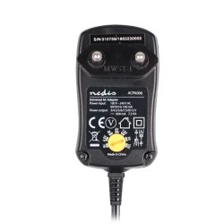 Universal τροφοδοτικό NEDIS 7.2W switching με συμπαγή σχεδιασμό έξοδο 3-12V & ενδεικτική λυχνία LED