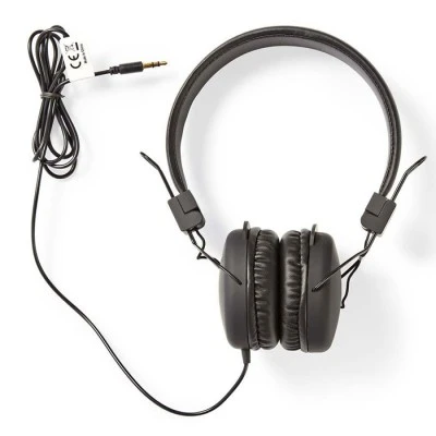 On-ear ακουστικά με καλώδιο 1.20m NEDIS HPWD1100BK 20 Hz - 20ΚHz αναδιπλούμενα σε μαύρο χρώμα