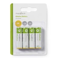 Αλκαλική μπαταρία LR06 AA NEDIS BAAKLR64BL 1.5V σε συσκευασία 4 μπαταριών