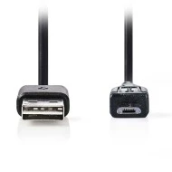 Αντάπτορας / καλώδιο NEDIS CCGP60570BK02 USB 2.0 θηλυκό σε USB micro B αρσενικό