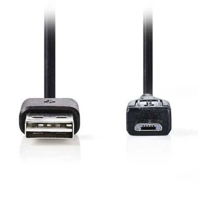 Αντάπτορας / καλώδιο NEDIS CCGP60570BK02 USB 2.0 θηλυκό σε USB micro B αρσενικό
