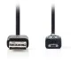 Αντάπτορας / καλώδιο NEDIS CCGP60570BK02 USB 2.0 θηλυκό σε USB micro B αρσενικό