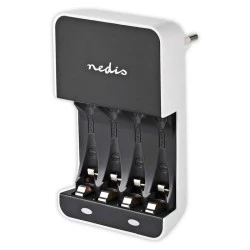 Φορτιστής NEDIS BACH05 230V AC 50Hz για μπαταρίες ΑΑ/ΑΑΑ