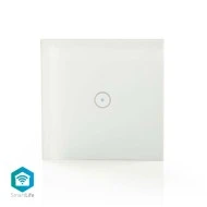 Έξυπνος διακόπτης WiFi Smart Light NEDIS WIFIWS10WT με πλήκτρο αφής για χρήση μέσω Android & iOS