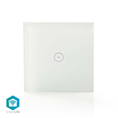 Έξυπνος διακόπτης WiFi Smart Light NEDIS WIFIWS10WT με πλήκτρο αφής για χρήση μέσω Android & iOS