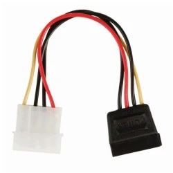Καλώδιο-αντάπτορας τροφοδοσίας NEDIS CCGP73500VA015 SATA 15-pin θηλ. - Molex αρσ. 0.15m