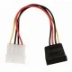 Καλώδιο-αντάπτορας τροφοδοσίας NEDIS CCGP73500VA015 SATA 15-pin θηλ. - Molex αρσ. 0.15m
