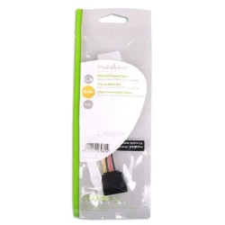 Καλώδιο-αντάπτορας τροφοδοσίας NEDIS CCGP73500VA015 SATA 15-pin θηλ. - Molex αρσ. 0.15m