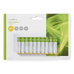 Αλκαλικές μπαταρίες 1.5V AAA NEDIS BAAKLR0310BL σε συσκευασία 10 μπαταριών