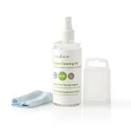 Κιτ καθαρισμού NEDIS CLSN100TP 150 ml υγρό και πανάκι σε πρακτικό μέγεθος για απομάκρυνση σκόνης