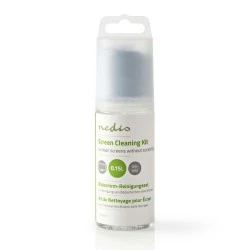 Κιτ καθαρισμού NEDIS CLSN100TP 150 ml υγρό και πανάκι σε πρακτικό μέγεθος για απομάκρυνση σκόνης