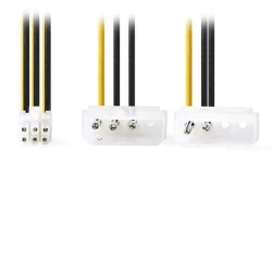 Καλώδιο-splitter τροφοδοσίας NEDIS CCGP74210VA015 PCI Express 6-pin σε 2x Molex 4-pin 0.15m