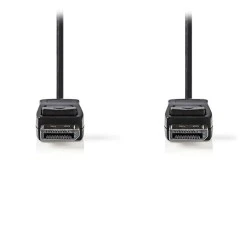 Καλώδιο NEDIS CCGP37010BK20 DisplayPort αρσενικό σε αρσενικό 2m 3840x2160 για σύνδεση οθόνης σε Η/Υ