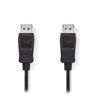 Καλώδιο NEDIS CCGP37010BK20 DisplayPort αρσενικό σε αρσενικό 2m 3840x2160 για σύνδεση οθόνης σε Η/Υ