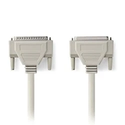 Σειριακό καλώδιο NEDIS CCGP52110IV20 D-Sub 25-pin αρσενικό σε D-Sub 25-pin θηλυκό μήκους 2.0m