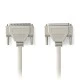 Σειριακό καλώδιο NEDIS CCGP52110IV20 D-Sub 25-pin αρσενικό σε D-Sub 25-pin θηλυκό μήκους 2.0m