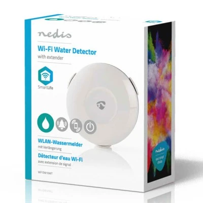 Ανιχνευτής διαρροής νερού WiFi NEDIS WIFIDW10WT με ειδοποίηση χαμηλής μπαταρίας