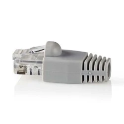 Αντάπτορας NEDIS CCBW89355GY CΑΤ 6 UTP RJ45 αρσενικό με καπάκια σε σετ 10 τεμαχίων