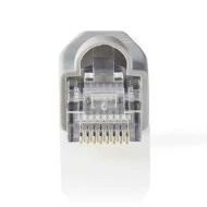 Αντάπτορας NEDIS CCBW89355GY CΑΤ 6 UTP RJ45 αρσενικό με καπάκια σε σετ 10 τεμαχίων