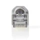 Αντάπτορας NEDIS CCBW89355GY CΑΤ 6 UTP RJ45 αρσενικό με καπάκια σε σετ 10 τεμαχίων Αντάπτορας NEDIS CCBW89355GY CΑΤ 6 UTP RJ45 αρσενικό με καπάκια σε σετ 10 τεμαχίων