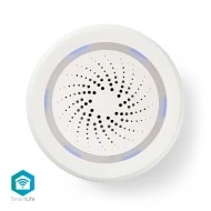 Έξυπνη σειρήνα WiFi 85dB NEDIS WIFISI10CWT με οκτώ διαφορετικούς ήχους συμβατό με Google Home