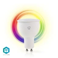 Έξυπνη λάμπα LED Wi-Fi σε RGB και θερμό λευκό GU10 4,5W 380lm NEDIS WIFILC10WTGU10