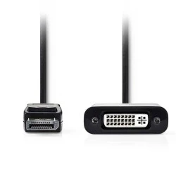 Αντάπτορας NEDIS CCGP37250BK02 DisplayPort αρσενικό σε DVI-I θηλυκό 0.2m