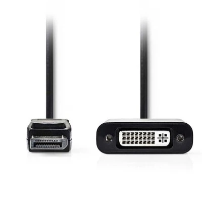 Αντάπτορας NEDIS CCGP37250BK02 DisplayPort αρσενικό σε DVI-I θηλυκό 0.2m