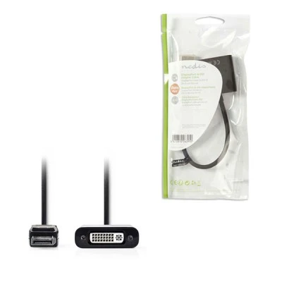 Αντάπτορας NEDIS CCGP37250BK02 DisplayPort αρσενικό σε DVI-I θηλυκό 0.2m
