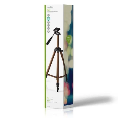 Τρίποδας αλουμινίου NEDIS TPOD2100BZ με max ύψος 128 cm για φωτογραφικές μηχανές και βιντεοκάμερες