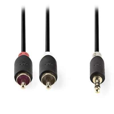 Καλώδιο NEDIS CABW22200AT30 2x RCA αρσενικό σε 3,5mm Stereo αρσενικό μήκους 3m