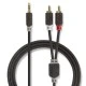 Καλώδιο NEDIS CABW22200AT30 2x RCA αρσενικό σε 3,5mm Stereo αρσενικό μήκους 3m