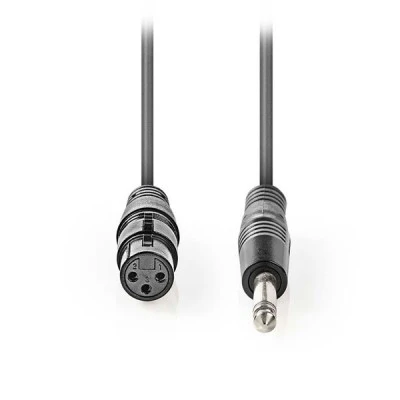 Καλώδιο NEDIS COTH15120GY30 3-Pin XLR θηλυκό σε 6.35mm αρσενικό μήκους 3.0m