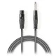 Καλώδιο NEDIS COTH15120GY30 3-Pin XLR θηλυκό σε 6.35mm αρσενικό μήκους 3.0m