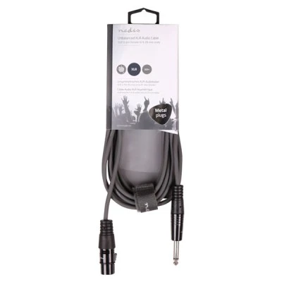 Καλώδιο NEDIS COTH15120GY30 3-Pin XLR θηλυκό σε 6.35mm αρσενικό μήκους 3.0m