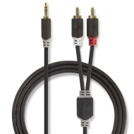 Καλώδιο NEDIS CABW22200AT100 2x RCA αρσενικό σε 3,5mm Stereo αρσενικό μήκους 10m