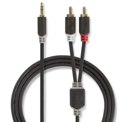 Καλώδιο NEDIS CABW22200AT100 2x RCA αρσενικό σε 3,5mm Stereo αρσενικό μήκους 10m