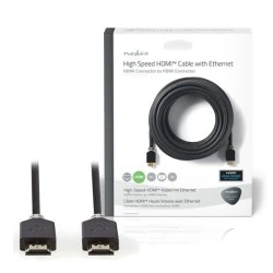 Καλώδιο NEDIS CVBW34000AT150 HDMI High Speed με Ethernet αρσενικό σε αρσενικό 15m ανθρακί χρώμα